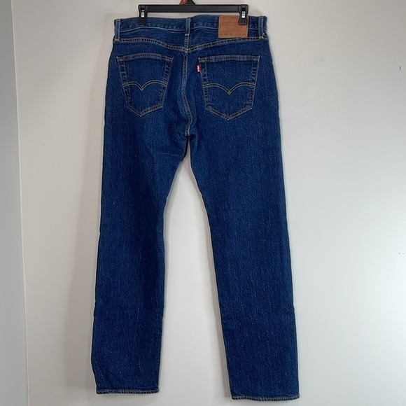 Levi's Premium Men’s 501 93 Straight Leg Jeans The Fillmore Blue Dark Wash 34 34 - Picture 9 of 14